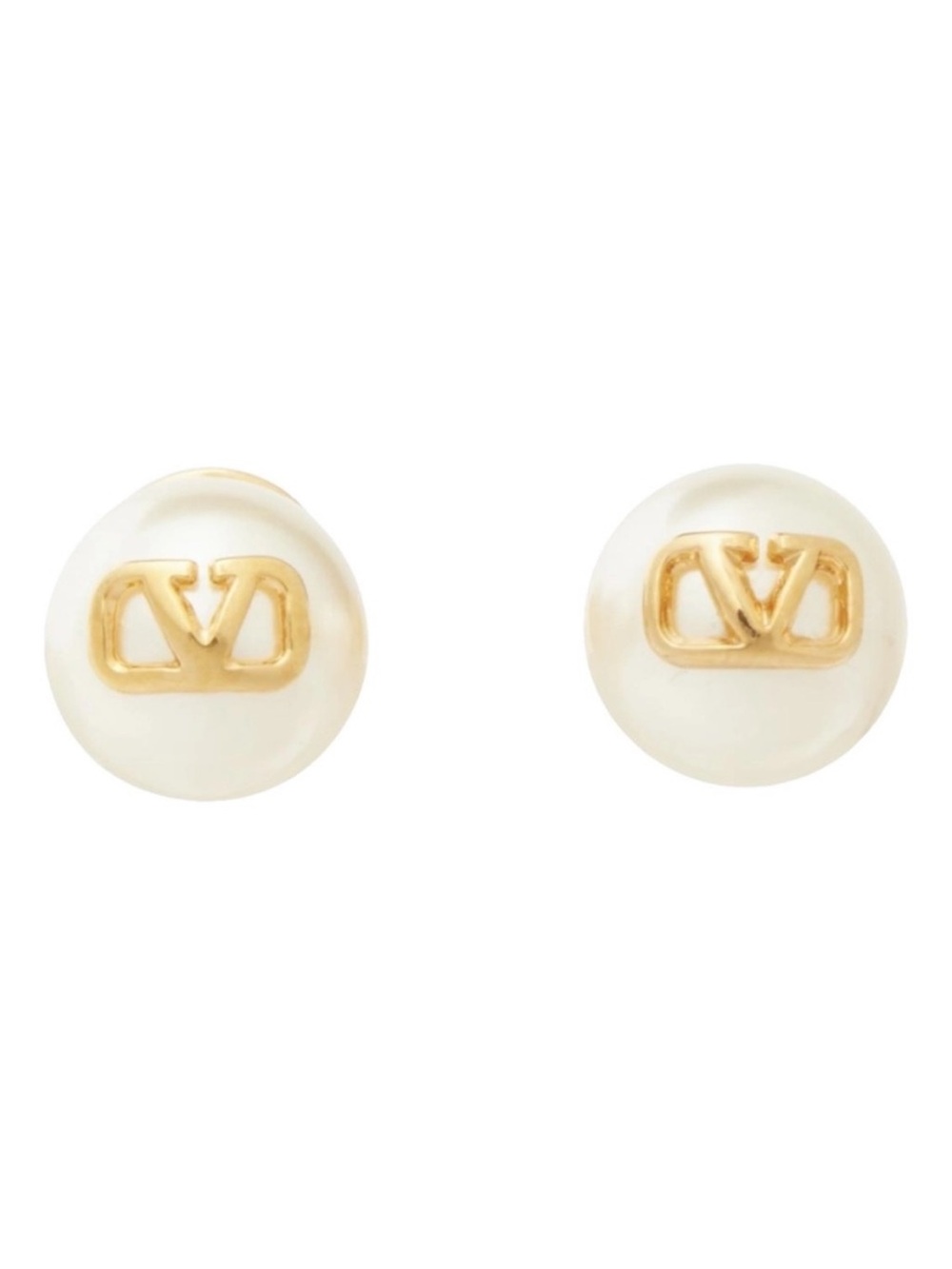 VALENTINO GARAVANI VLOGO faux pearl stud earrings